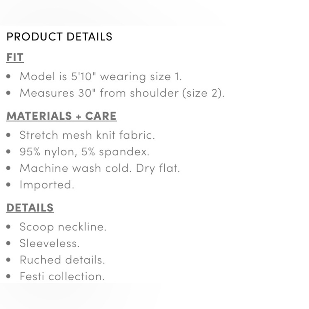 Torrid Mesh Ruched Tank - Picture 5 of 5